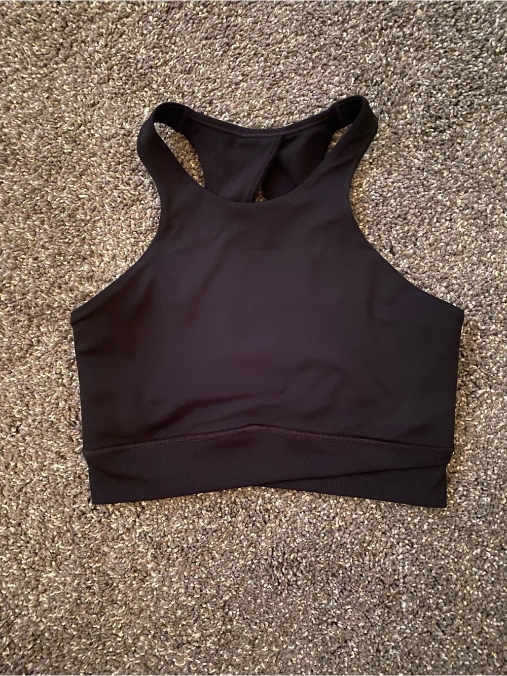 Nike Black High-Neck Racerback Sports Bra